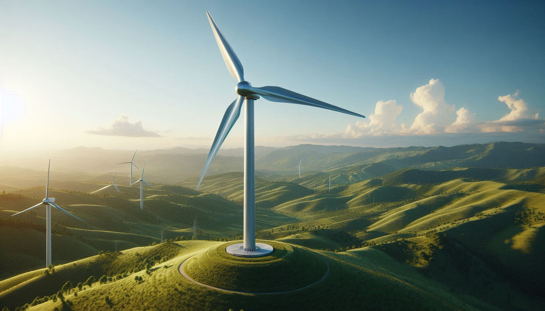 A wind turbine